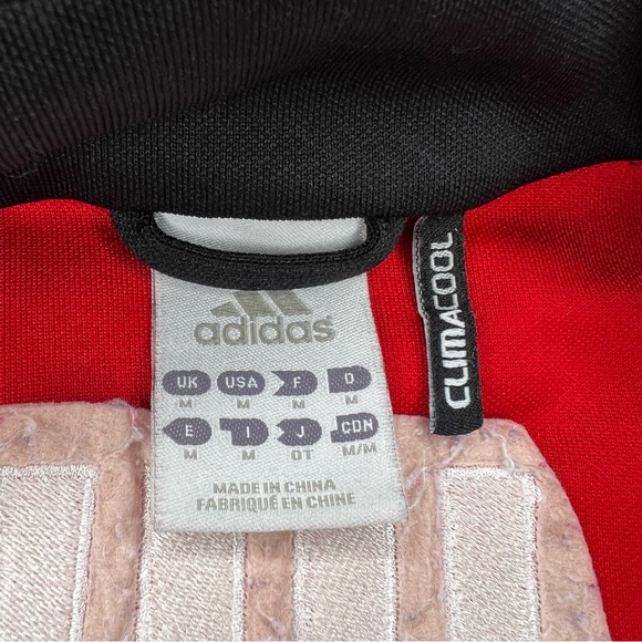 ADIDAS Wisconsin Badger Drumline Climacool Track Jacket Zip Up - Picture 6 of 8